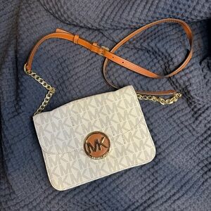Michael Kors Beige Crossbody Bag
